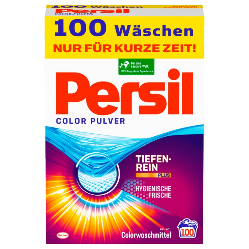 Persil Colorwaschmittel Pulver 6,5kg, 100WL